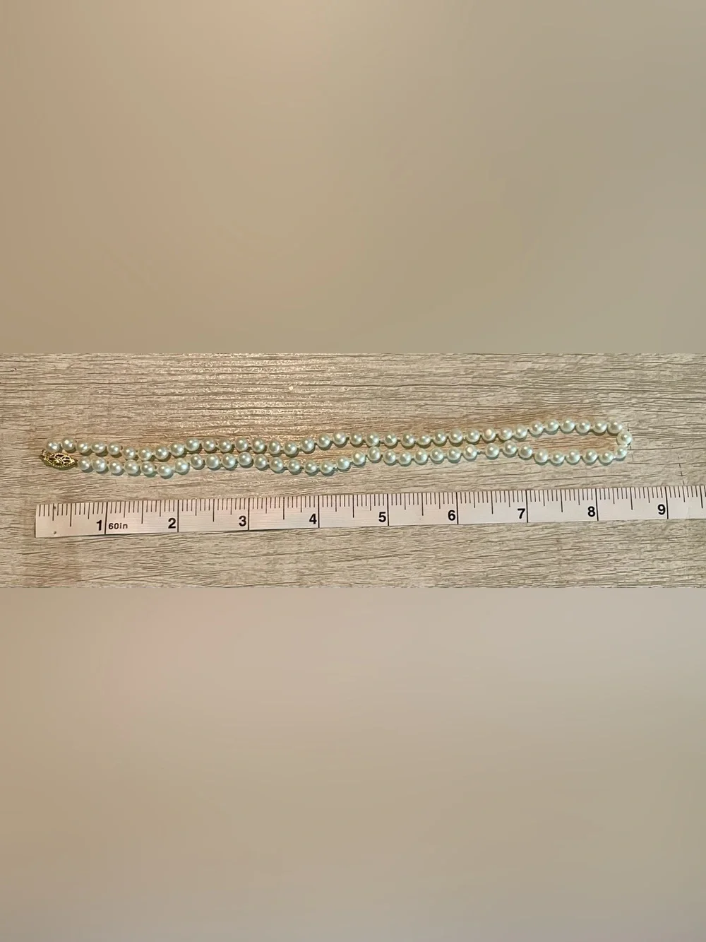 Vintage 10k Cultured Pearl Necklace - Picture 8 of 13